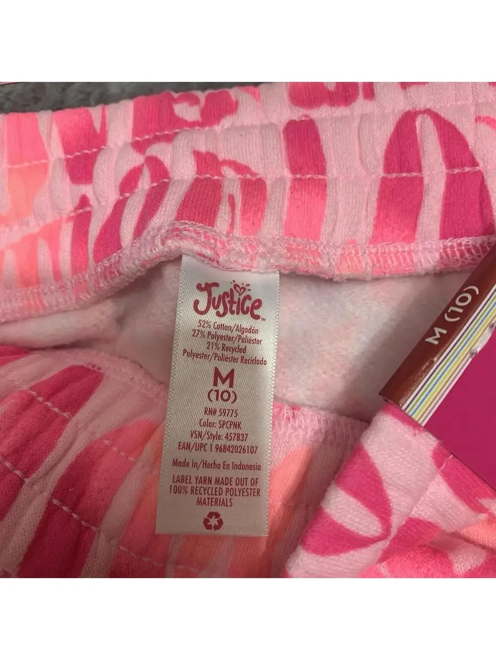Justice Girls Joggers NWT! Pink Sweatpants, Comfortable, Colorful